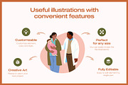 Newborn Baby Illustration Set, a Person Illustration by Brickclay (Thumbnail 2 of 8)