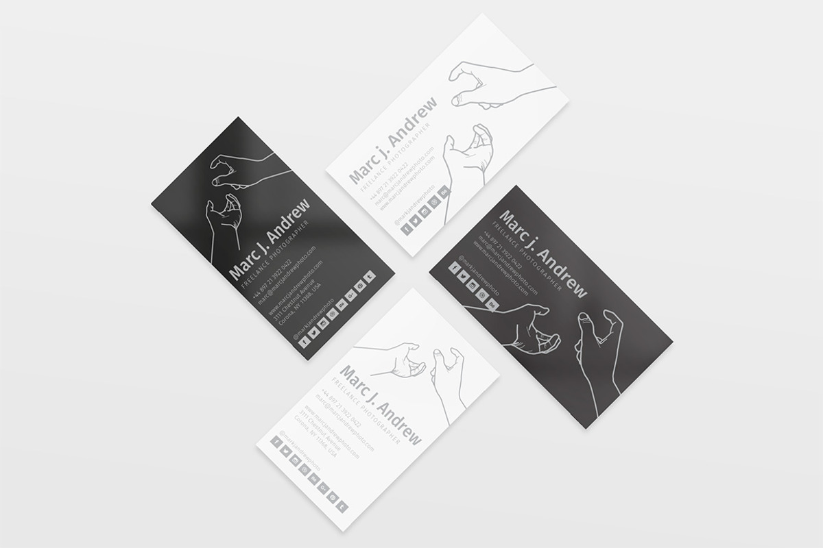 Photographer Business Card, a Business Card Template by blooon (Photo 1 of 7)