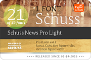 SchussNewsProLight No.21 (1 Font), a Serif Font by typic schuss (Thumbnail 2 of 6)