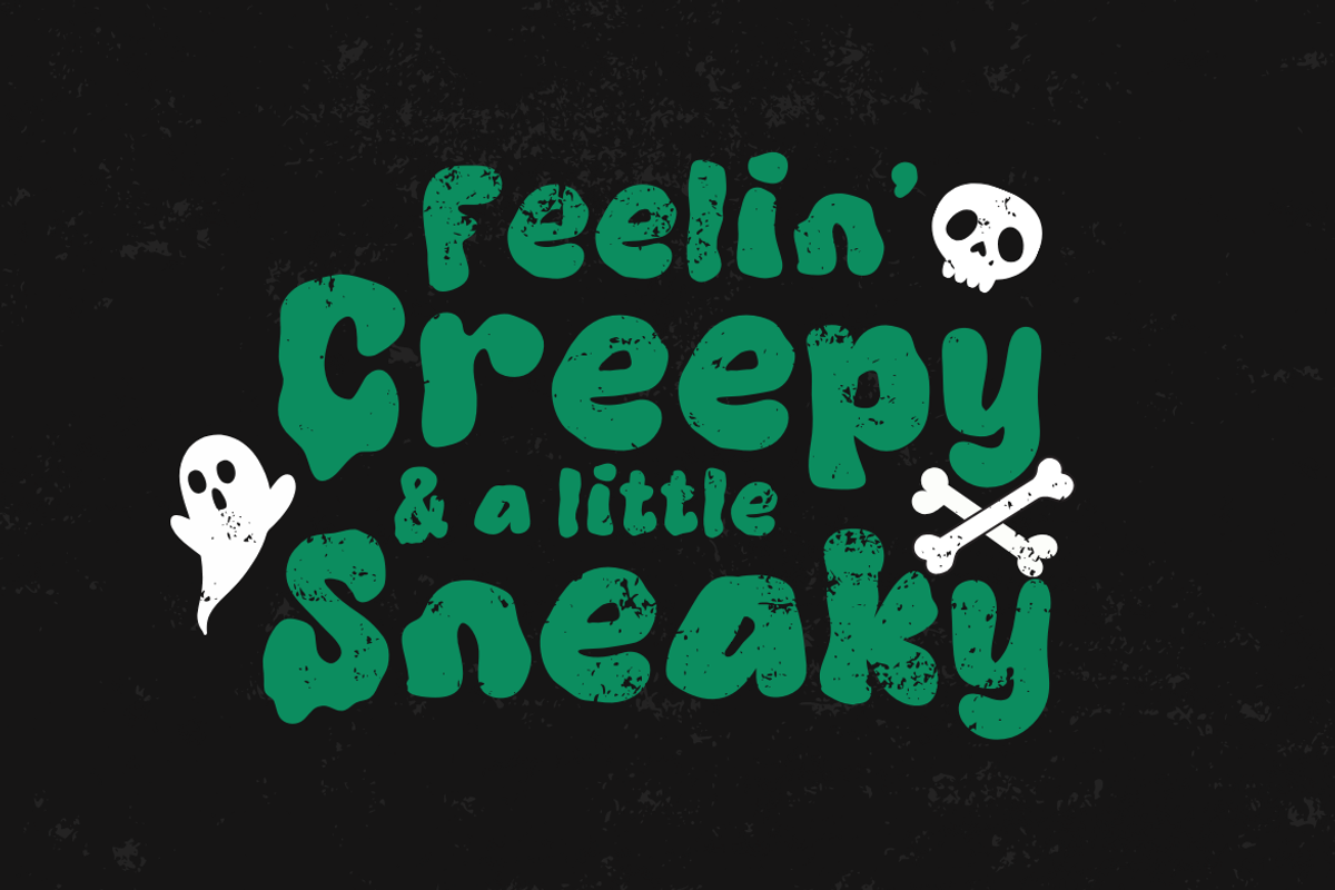 Melthink | Halloween Font, a Sans Serif Font by LetterStuff Typefoundry (Photo 5 of 10)