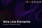 Wire Lines Pack 50 Vectors + More, a Texture Graphic by themelaunch (Thumbnail 1 of 5)