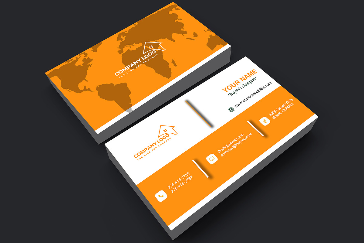 Modern Real Estate Card PSD preview 5