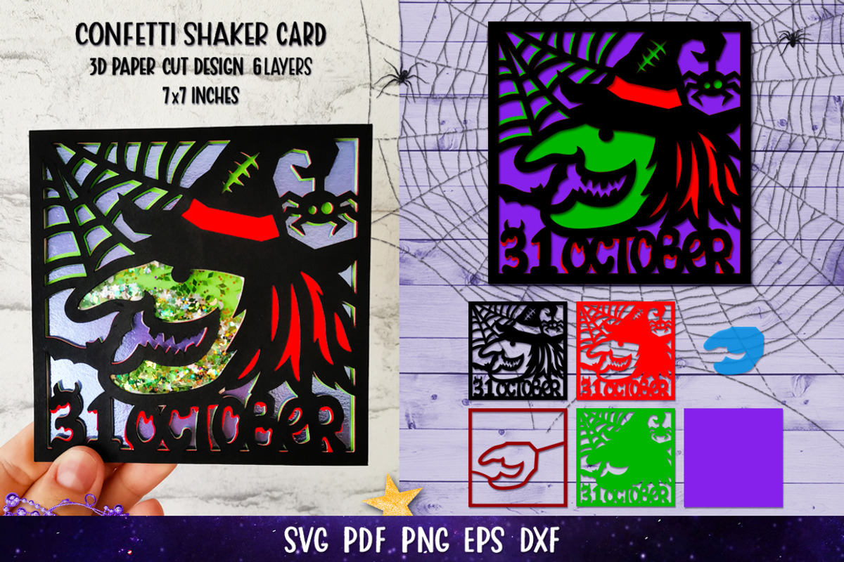 3D Halloween Card Confetti Shaker, a Card Template by Digital_Craftyfox (Photo 21 of 24)