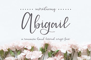 Abigail Script, a Script Font by unruffled (Thumbnail 1 of 7)