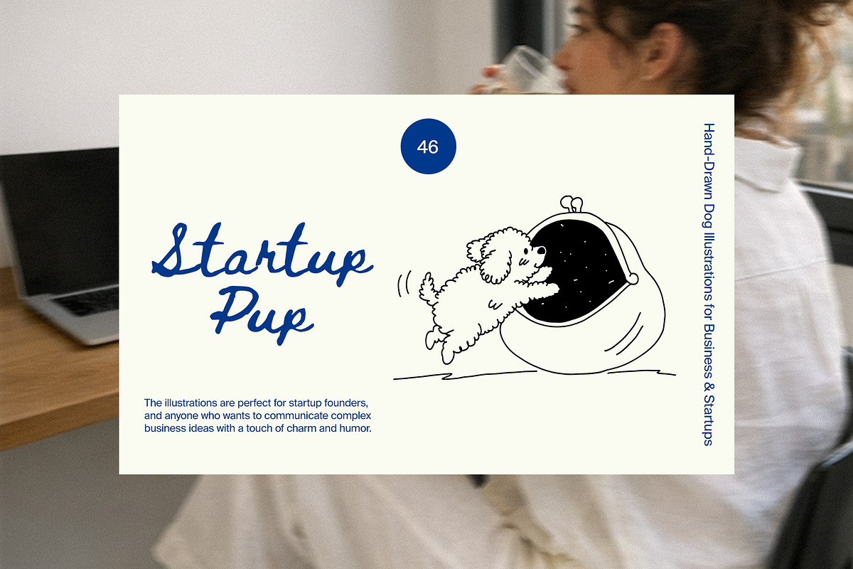 Startup Pup: Vector Illustrations, a Work Illustration by divanovskaya_nv (Photo 1 of 13)