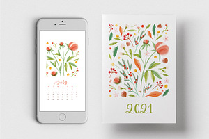 Floral Calendar For 2020-2021 Years