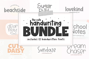 The Cute Handwriting Font Bundle