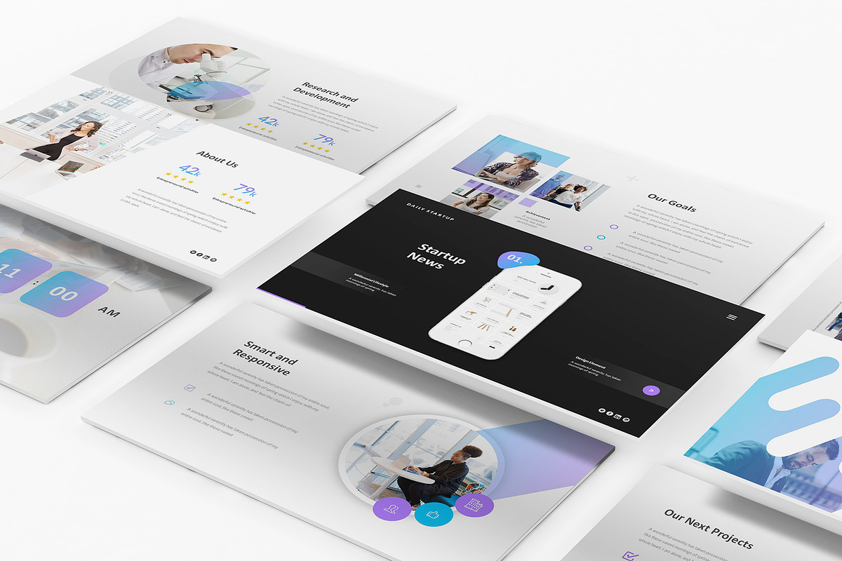 Startup Pitch Deck Google Slides, a Presentation Template by Giant Design (Photo 7 of 10)
