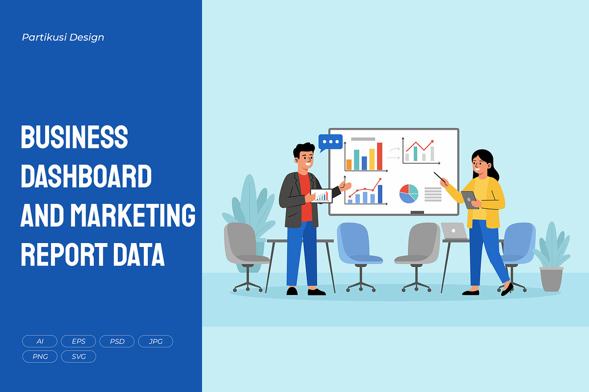 Business Dashboard and Marketing, a Finance Illustration by Partikusi Design (Photo 1 of 3)