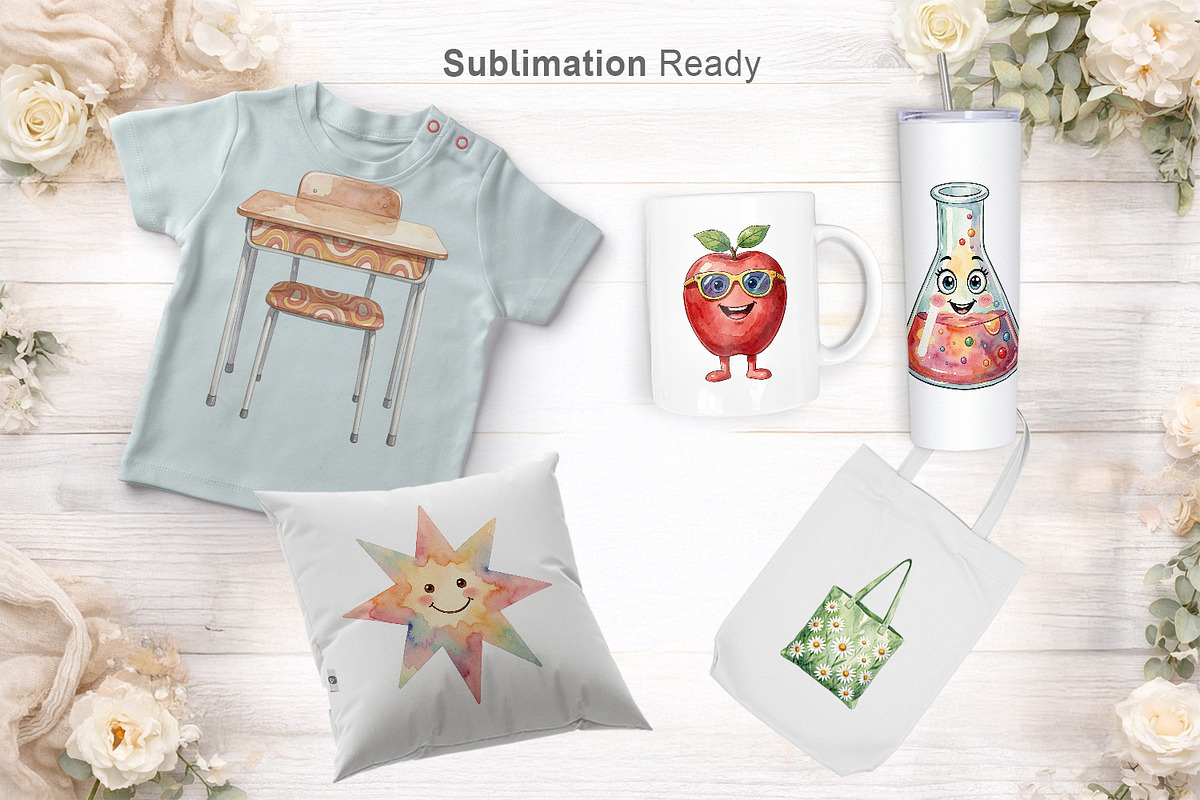 Groovy 70s Retro School Sublimation, a Decorative Illustration by Artnoy (Photo 6 of 8)