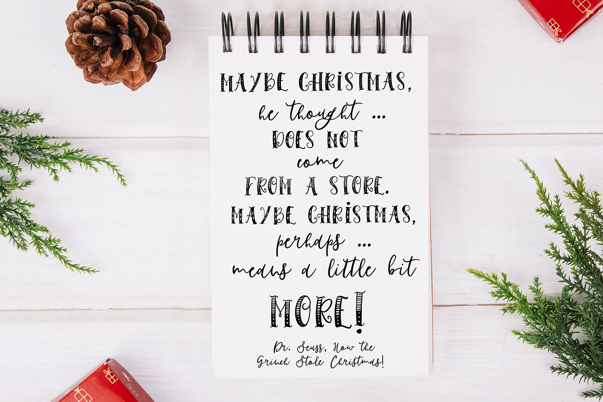 HoHoHolidayFonts collection&patterns preview 3