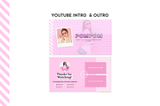 YouTube Branding Kit Pink Canva Set, a Social Media Template by ltsdesigns (Thumbnail 4 of 6)