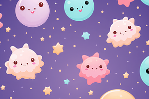 Cute Galaxy Pattern