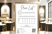 Permanent Jewelry Price List Sign, a Print Template by MondaySpark (Thumbnail 5 of 9)