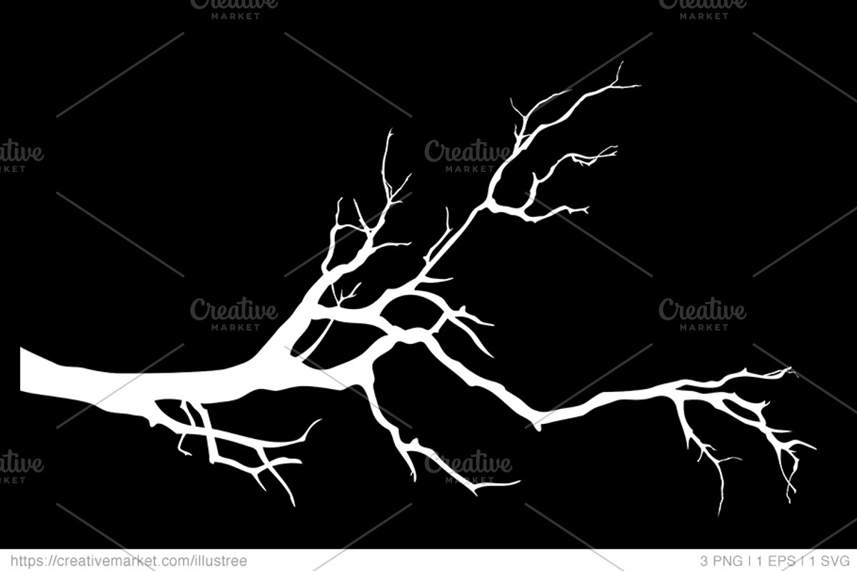 Blank tree branch, vector, eps, svg, a Graphic by Illustree (Photo 4 of 5)