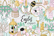 Easter Clipart, a Seasonal Illustration by GlamArtZhanna (Thumbnail 3 of 4)