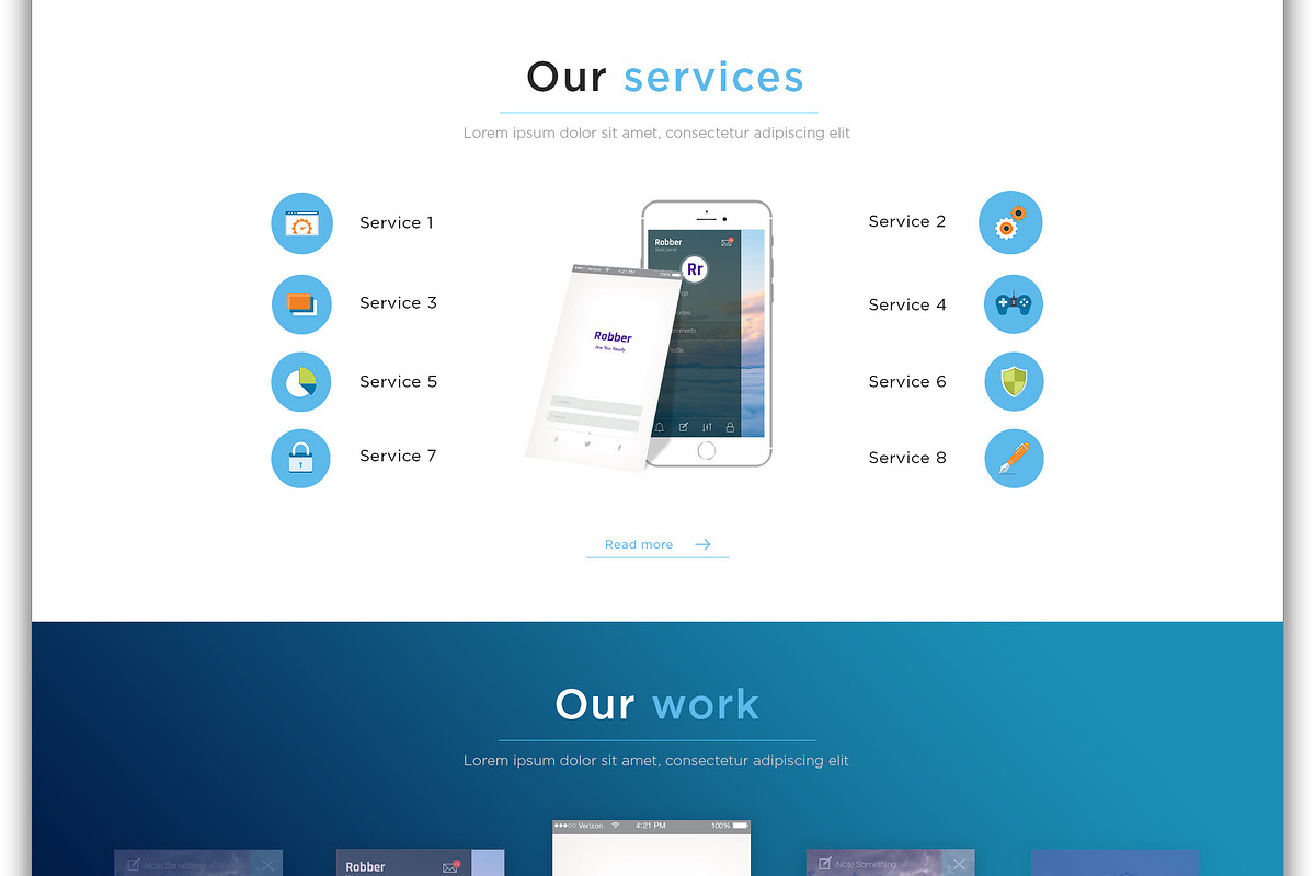 Intouch Media - Landing Page (PSD), an App Template by Helen Art (Photo 3 of 4)