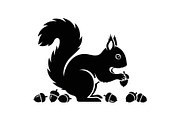 Black Squirrel Vector Icon Bundle, an Illustration by jahid234 (Thumbnail 35 of 51)