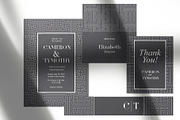 Art Deco Wedding Suite, an Invitation Template by cafelab_store (Thumbnail 5 of 5)