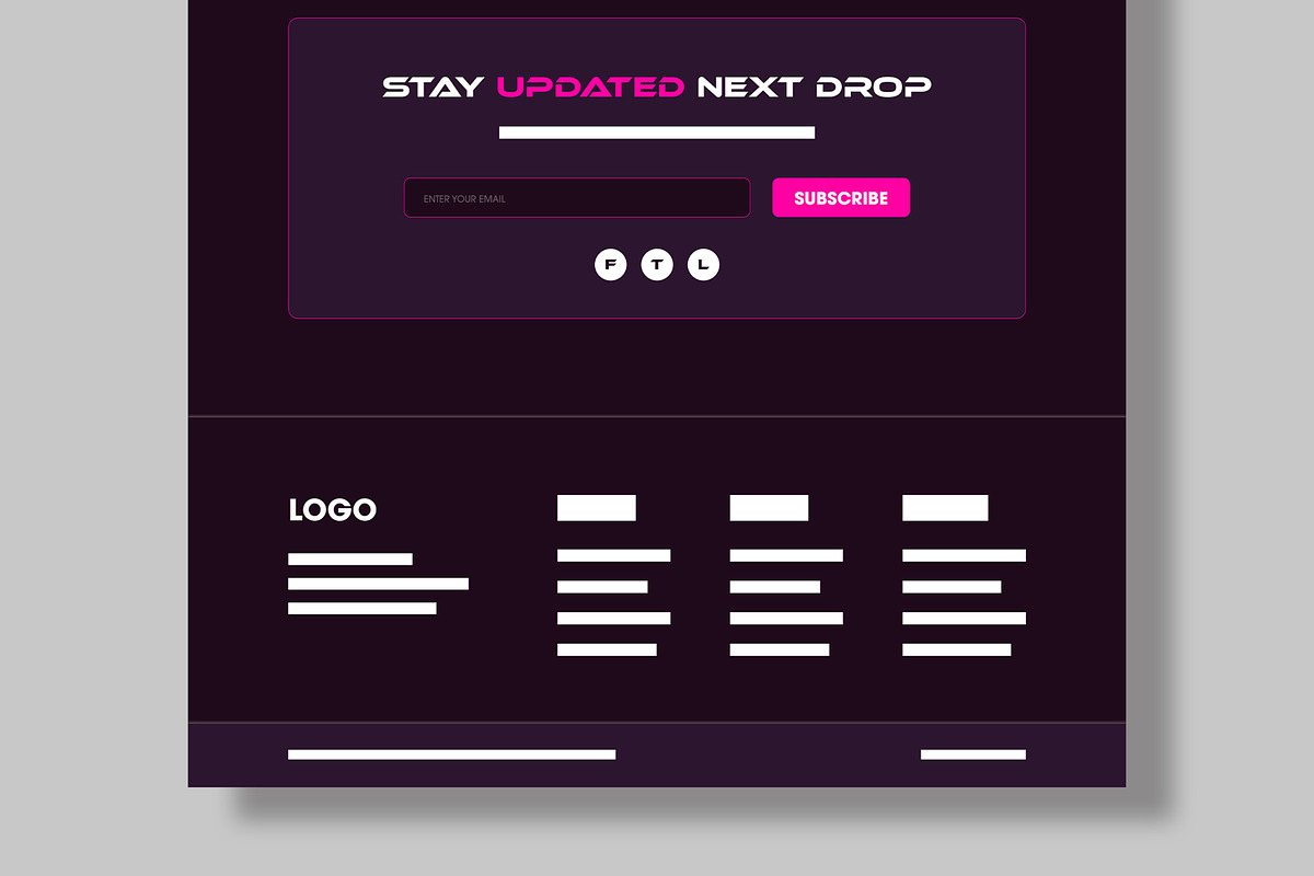 Landing Page Wireframe Template, a Wireframe Template by MightyDesign (Photo 6 of 9)