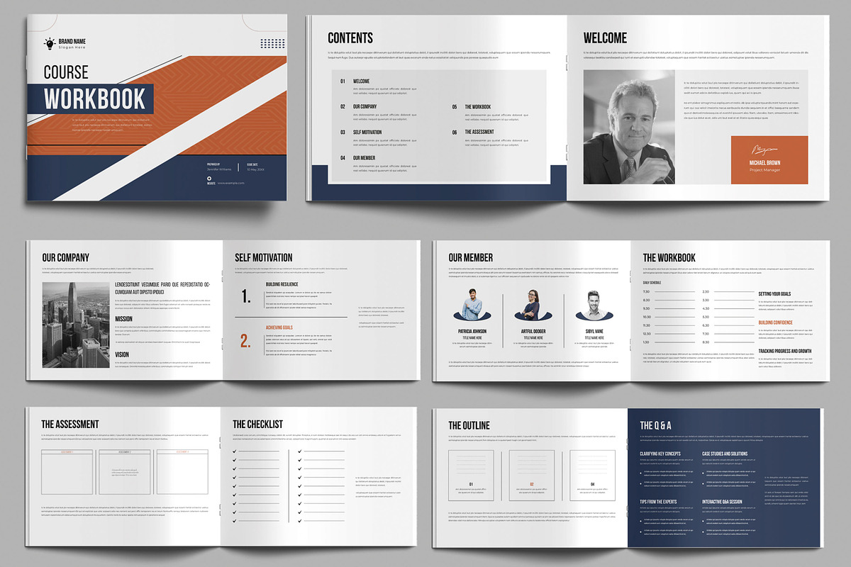 Course Workbook Landscape Template, a Brochure Template by MightyDesign (Photo 1 of 8)