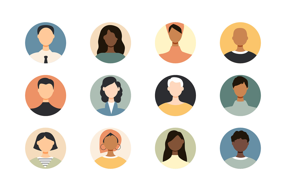 42 people avatars, a Person Illustration by Stafeeva (Photo 3 of 5)