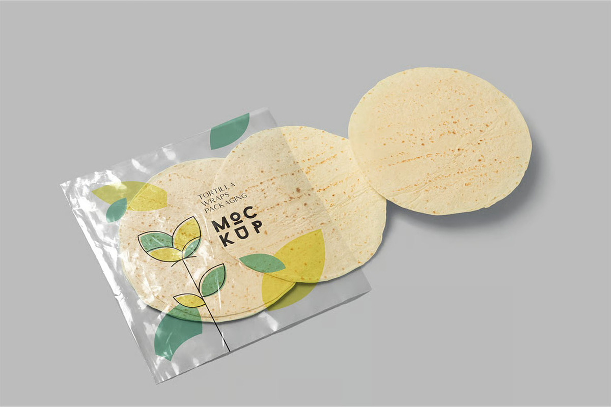 Tortilla Packaging Mockups, a Packaging Mockup by megostudi0 (Photo 4 of 6)