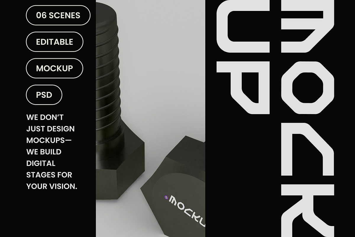 Bolt Mockup, a Product Mockup by hiddemaru (Photo 4 of 4)