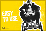 Pop Art Yellow Action, an Action Add-On by DuoFankaar (Thumbnail 3 of 8)