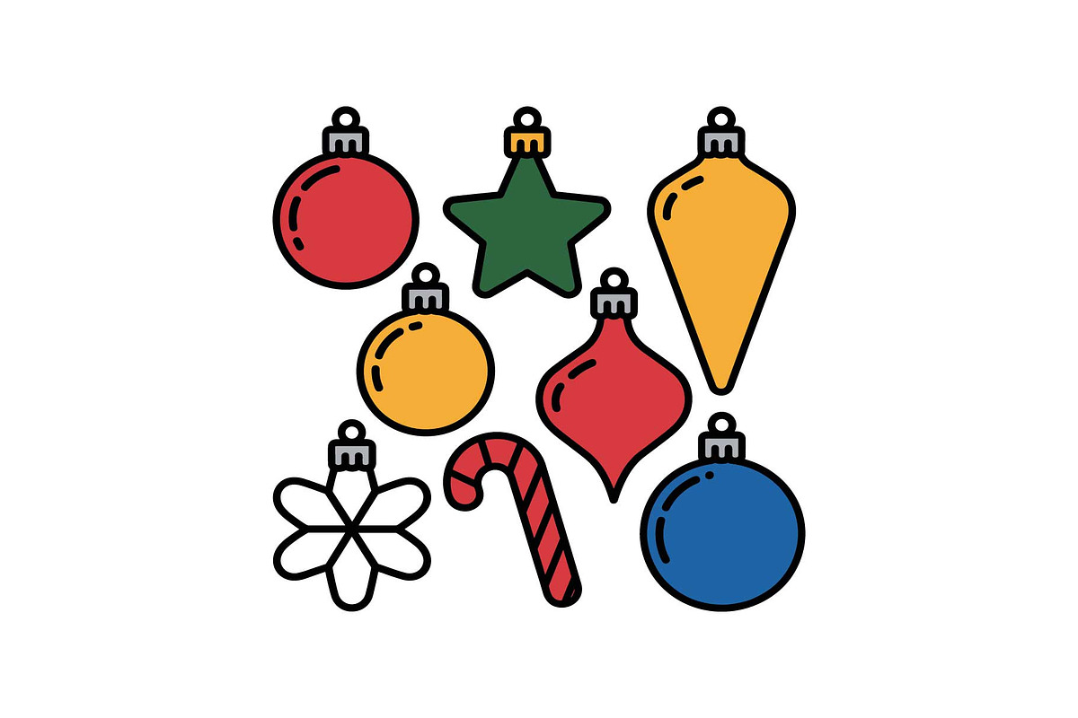 Colorful Christmas Ornament Pattern, a Graphic by yasushie (Photo 9 of 16)