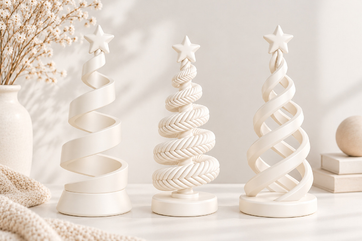 Modern Spiral Christmas Tree STL, a Scene 3D Model by Layerology (Photo 2 of 4)