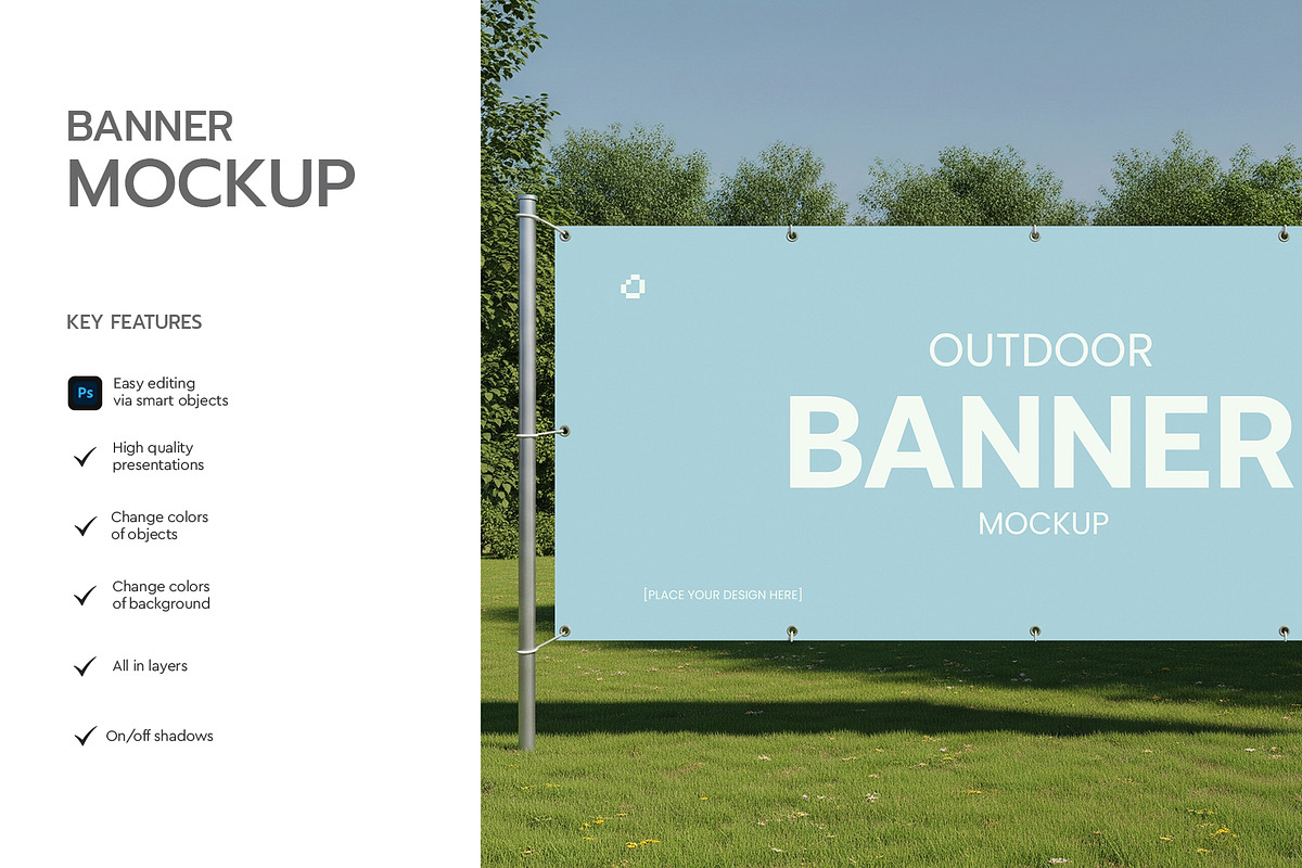 Outdoor Banner Mockup Template