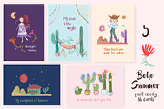 Bohemian Summer Watercolor Set, a Decorative Illustration by SimpleThings (Thumbnail 6 of 9)