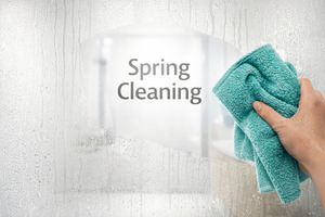 Spring cleaning concept with hand wi, a Photo by Dvoevnore photos