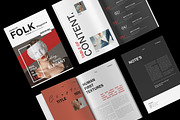 FOLK Modern Magazine Template, a Magazine Template by NorthPeak (Thumbnail 2 of 14)