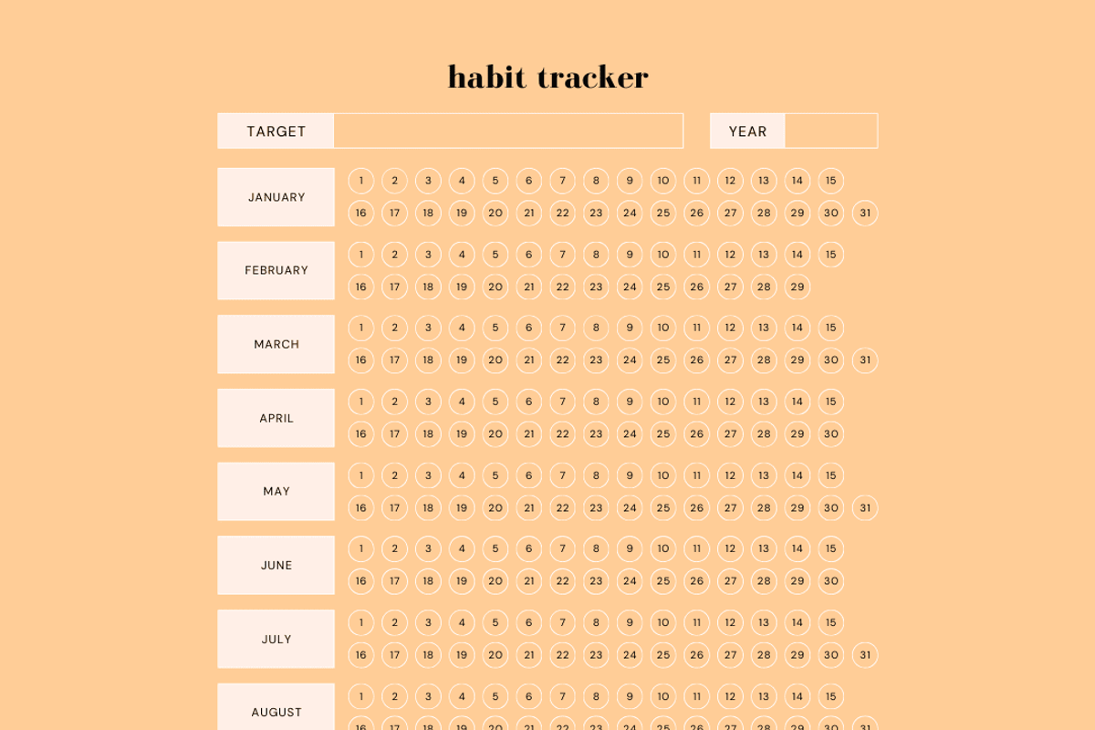 PLR/MRR Habit Tracker Checklist -DFY, a Stationery Template by Brand Your Biz Co. (Photo 8 of 9)