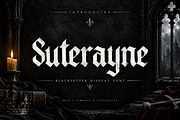 Suterayne, a Blackletter Font by Wow Magic (Thumbnail 1 of 5)
