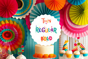 Carnival Headline Font, a Sans Serif Font by artyway (Thumbnail 3 of 7)