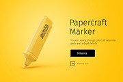 Papercraft marker, an Object Graphic by TITO (Thumbnail 1 of 2)