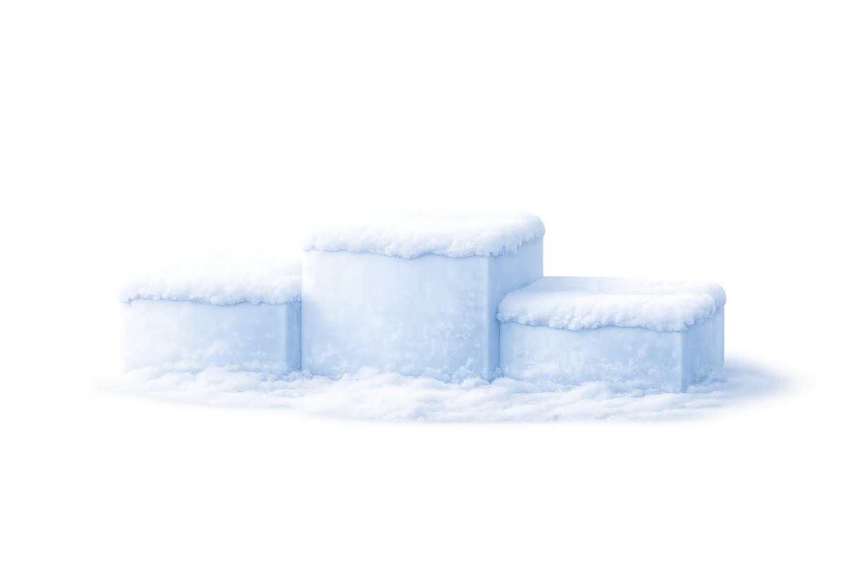 Winter sport competition podium cove, an Illustration by Dvoevnore photos