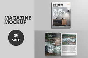 Magazine or Book PSD Mockup