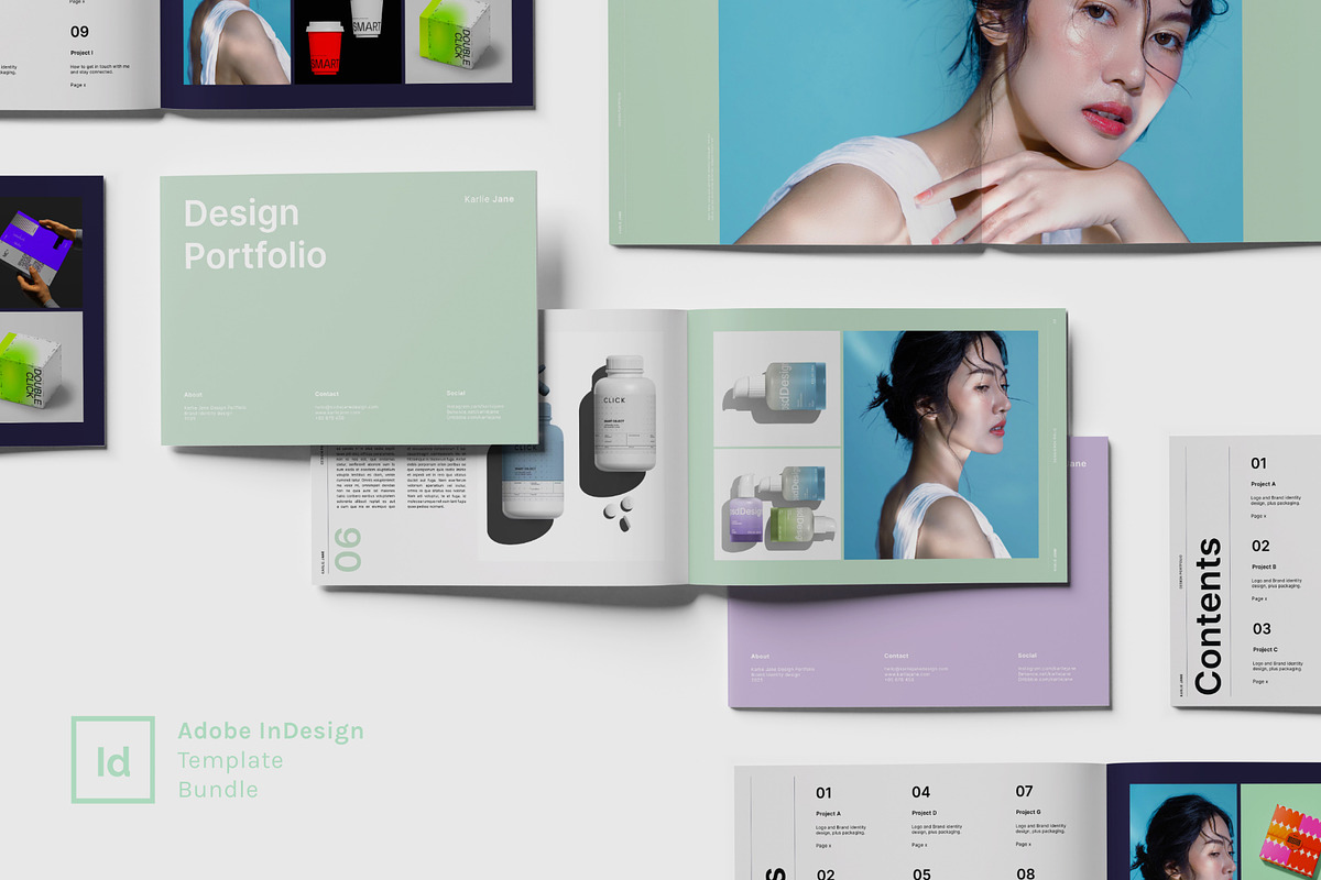 Graphic Design Portfolio, a Presentation Template by InDesignSkills (Photo 4 of 17)