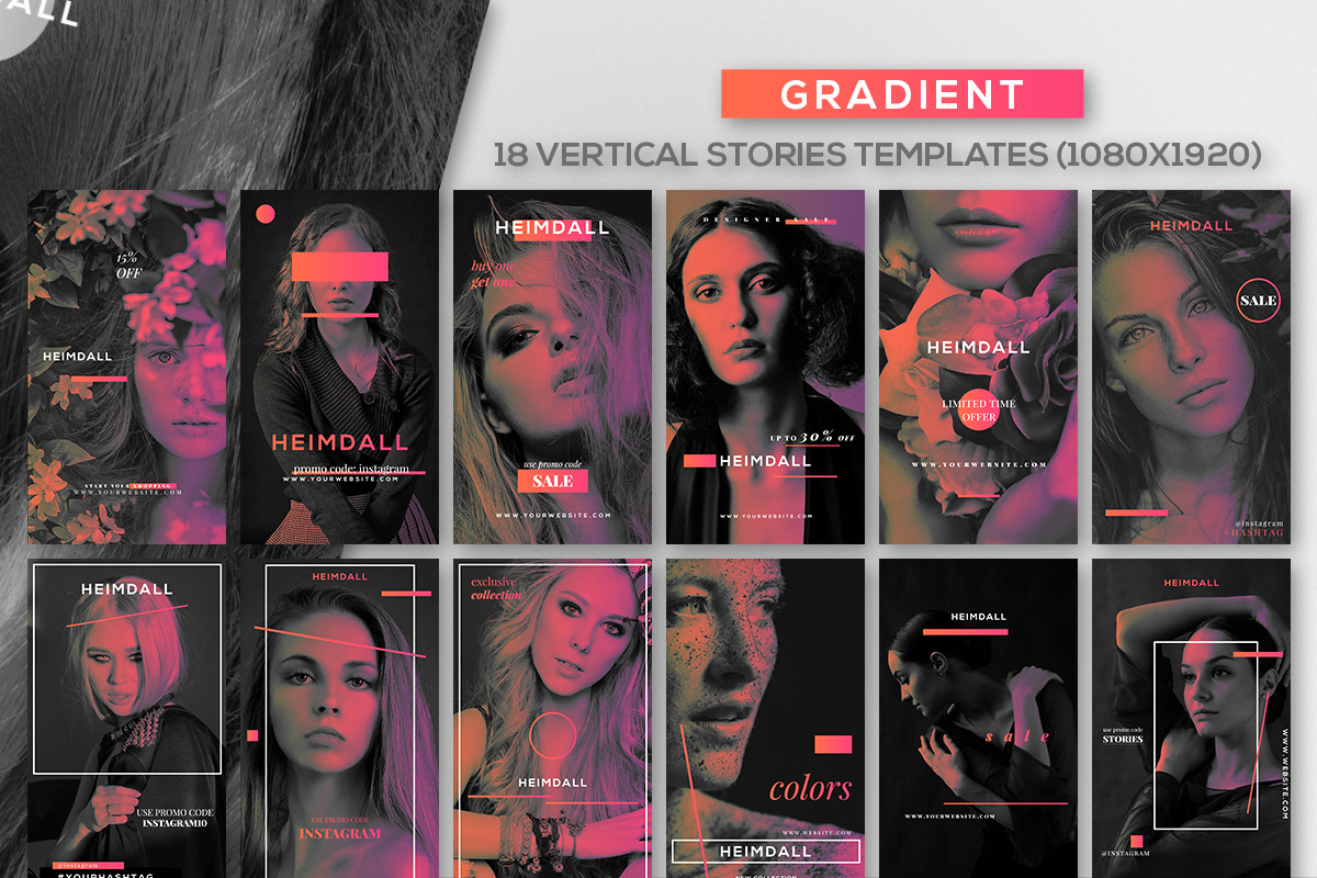 Heimdall - Instagram Posts & Stories, a Social Media Template by RussGFX (Photo 4 of 7)