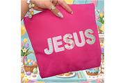 Jesus Pink Lace Varsity PNG,Floral, an Illustration by Designking (Thumbnail 2 of 6)