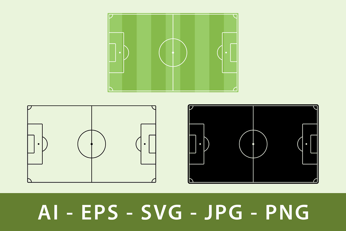 Soccer Football Field Minimalist, a Sport Illustration by Saba Vector (Photo 1 of 4)