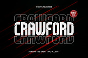 Crawford - Display Font, a Sans Serif Font by Flawless And Co (Thumbnail 1 of 10)