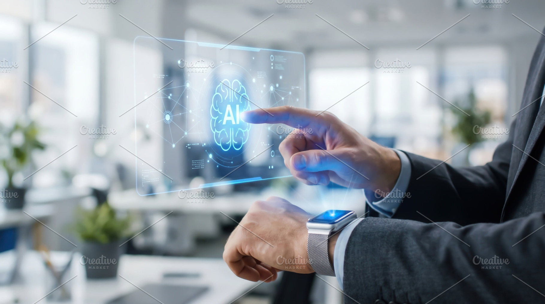 Professional using a smartwatch, a Business Photo by Shootdiem