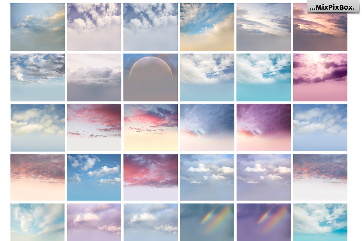 60 Dreamy Sky Photo Overlays, an Action Add-On by MixPixBox (Photo 5 of 7)