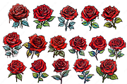 Red Rose clipart, an Object Graphic by DreamerStarCo (Thumbnail 3 of 5)