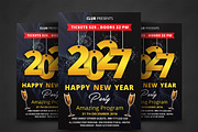 New Year Flyer, a Flyer Template by AfzaalGraphics (Thumbnail 1 of 4)